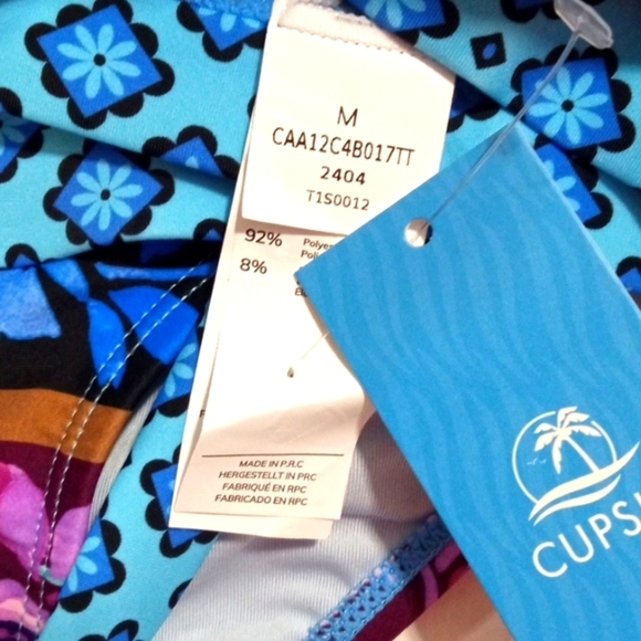 CUPSHE HALTER TIE CRISSCROSS BACK LOW RISE BIKINI SET SIZE MEDIUM NWT - Picture 9 of 9